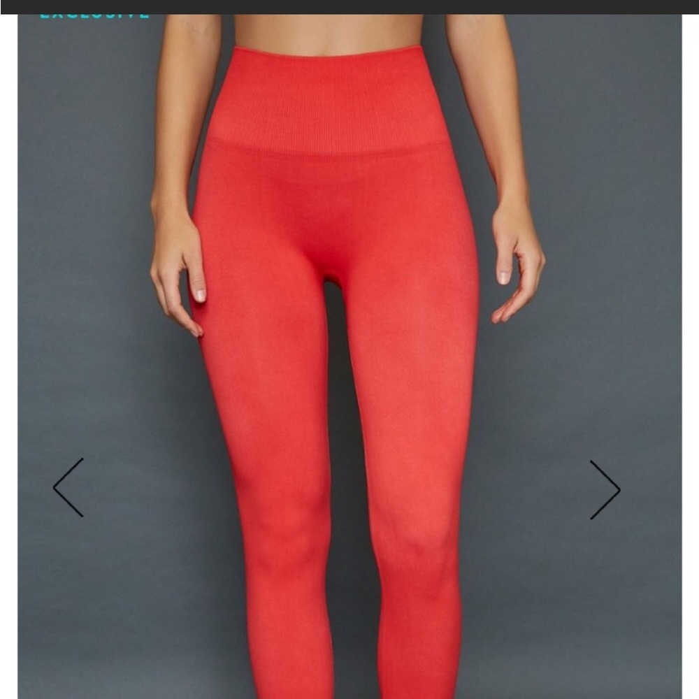 TLA by Morgan Stewart Sport Red Leggings - Picture 8 of 10